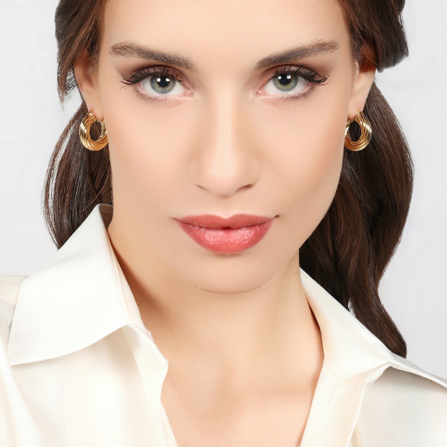 UNOAERRE - Orecchini cerchietto torchon