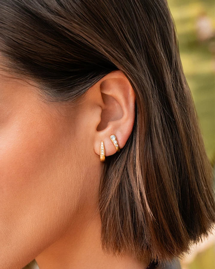 RUE DES MILLE - Mono-orecchino Triple Zirconia Mini