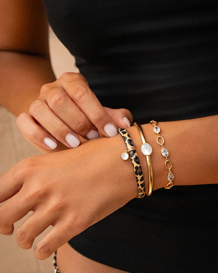 RUE DES MILLE - Bracciale Leopardato Oval Cut