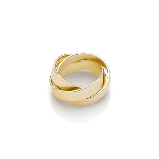 UNOAERRE - Anello dorato doppio Lux