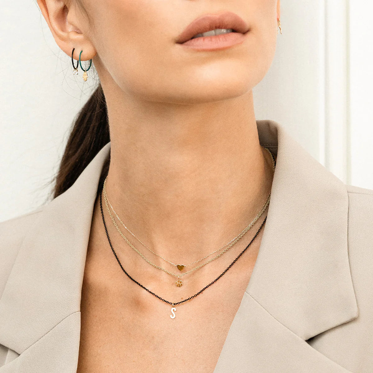 RUE DES MILLE - GIROCOLLO LETTERA NERO