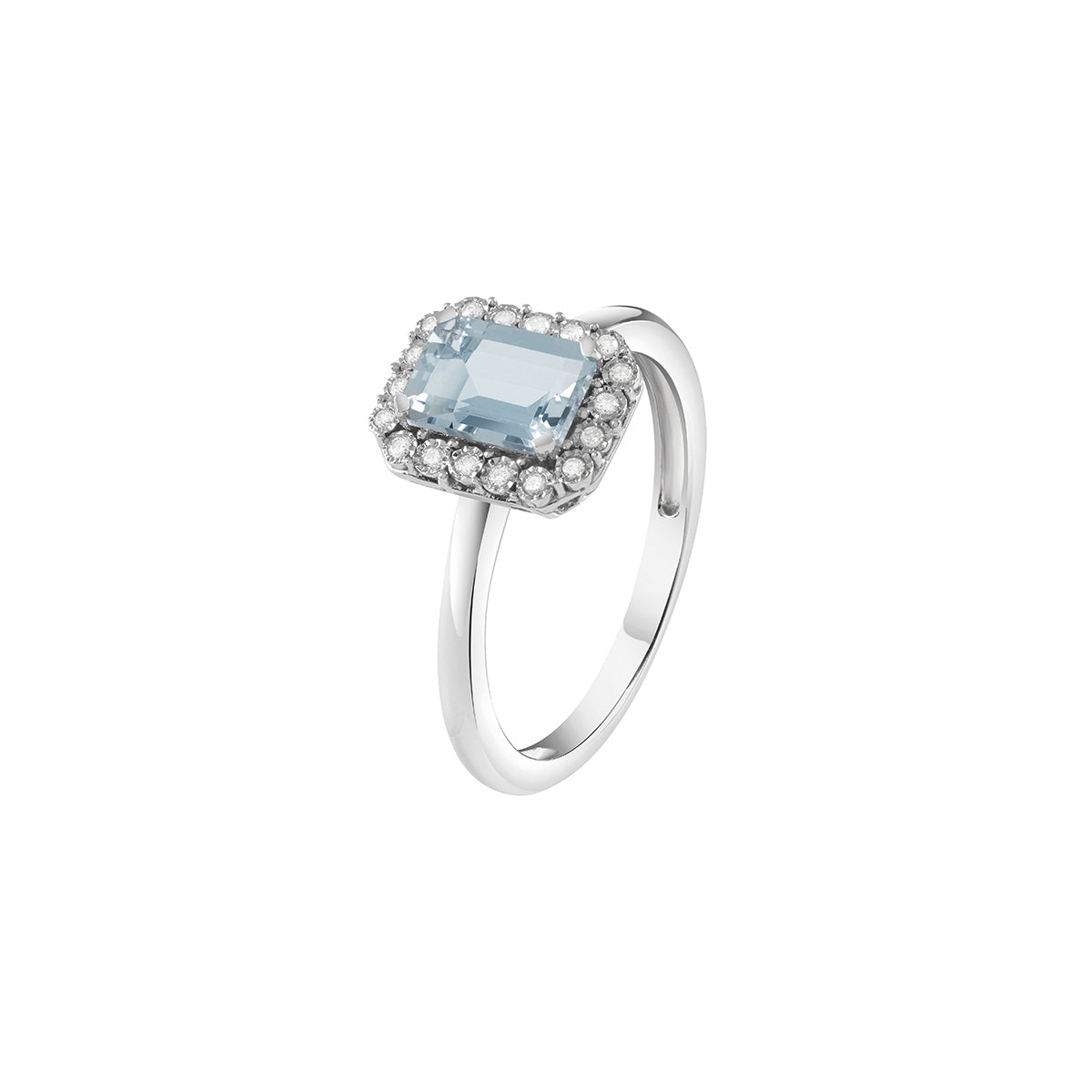 BLISS - Anello Acquamarina e Diamanti STEPHANIE