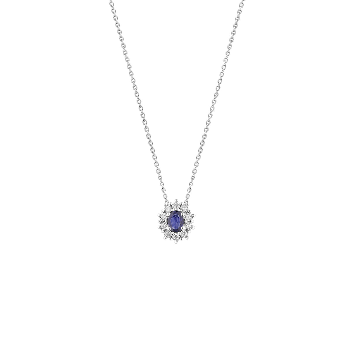 BLISS - Collana con Zaffiro e diamanti CHARLESTON