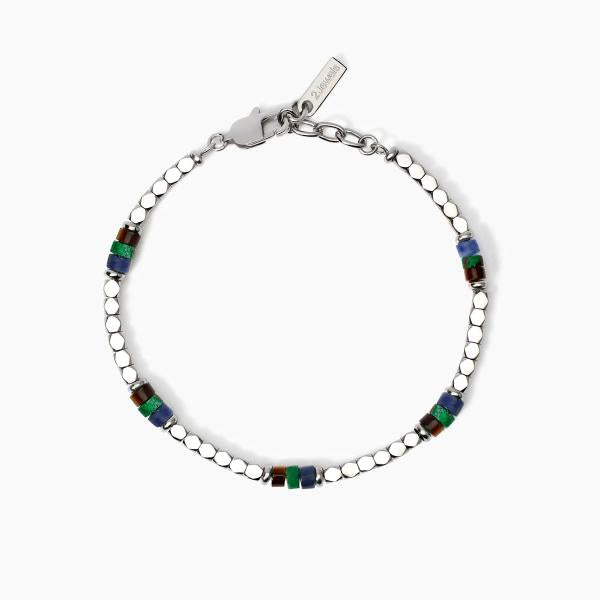 2JEWELS - Bracciale in acciaio 316L pietre