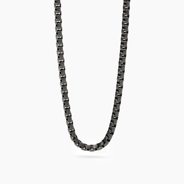2JEWELS - Collana in acciaio 316L PVD Gunmetal