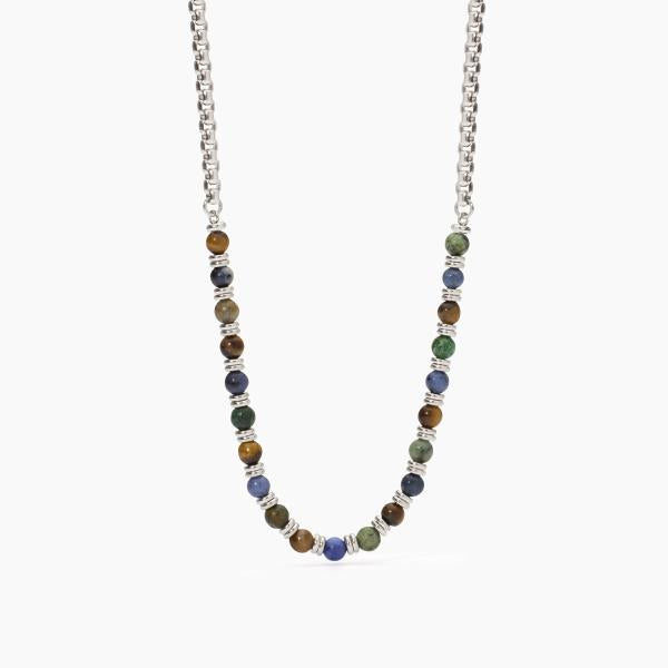 2JEWELS - Collana in acciaio 316L pietre