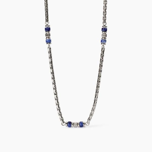 2JEWELS - Collana in acciaio 316L sodalite
