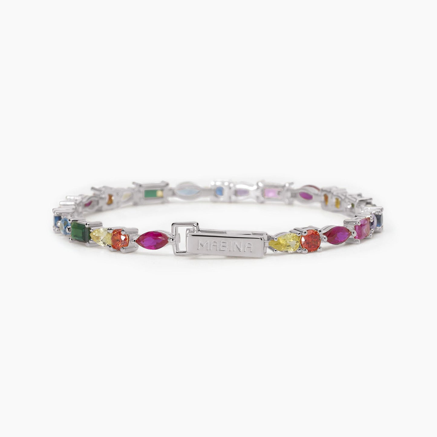 MABINA - Bracciale tennis multicolor LUXURY
