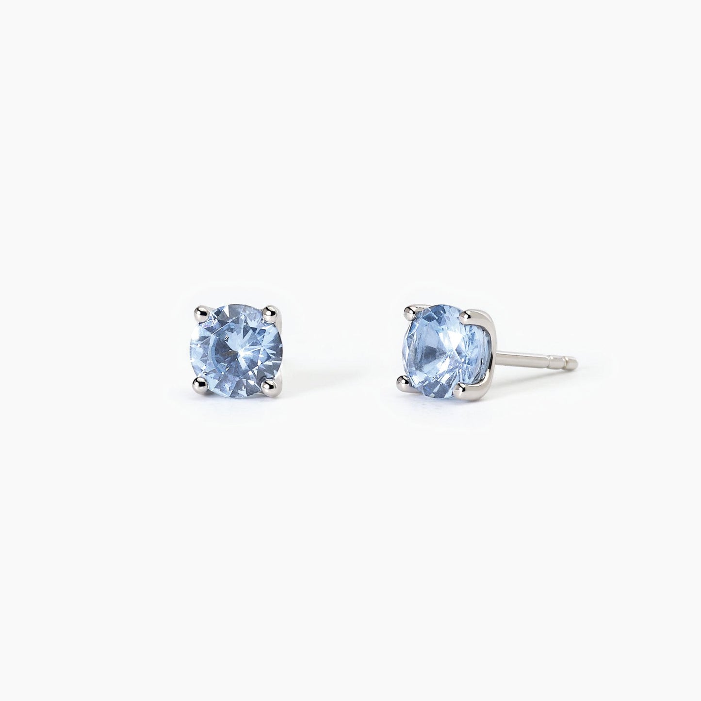 MABINA - Orecchini in argento con acquamarina sintetica