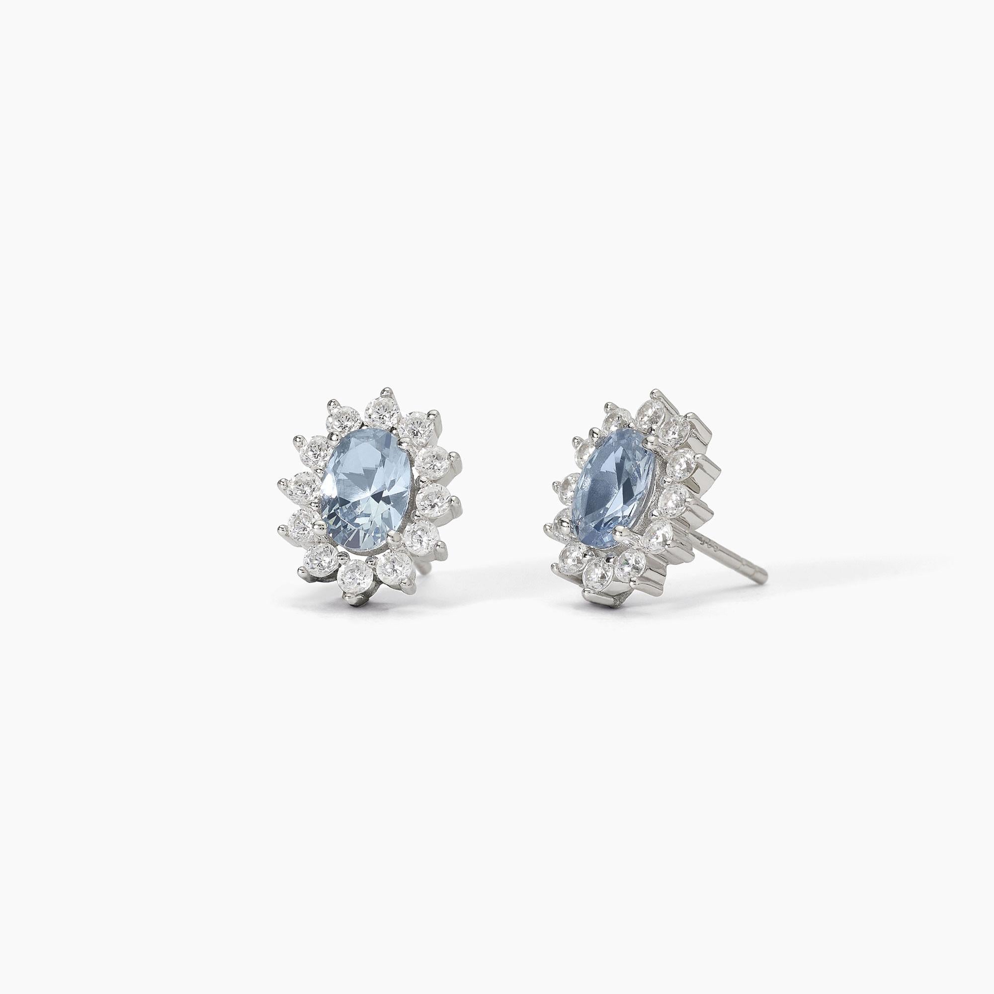 Stud Earrings Tanzanite Orecchini A Bottone In Argento Sterling Con CZ Tanzanite - Pietra Rotonda 6x6mm | Nuovi Con Etichetta Orecchini Argento Sterling Cz Tanzanite