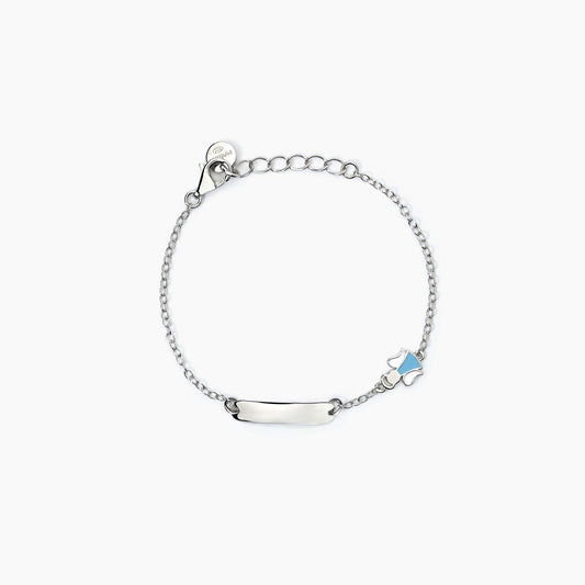 MABINA JUNIOR - Bracciale personalizzabile in argento con angioletto