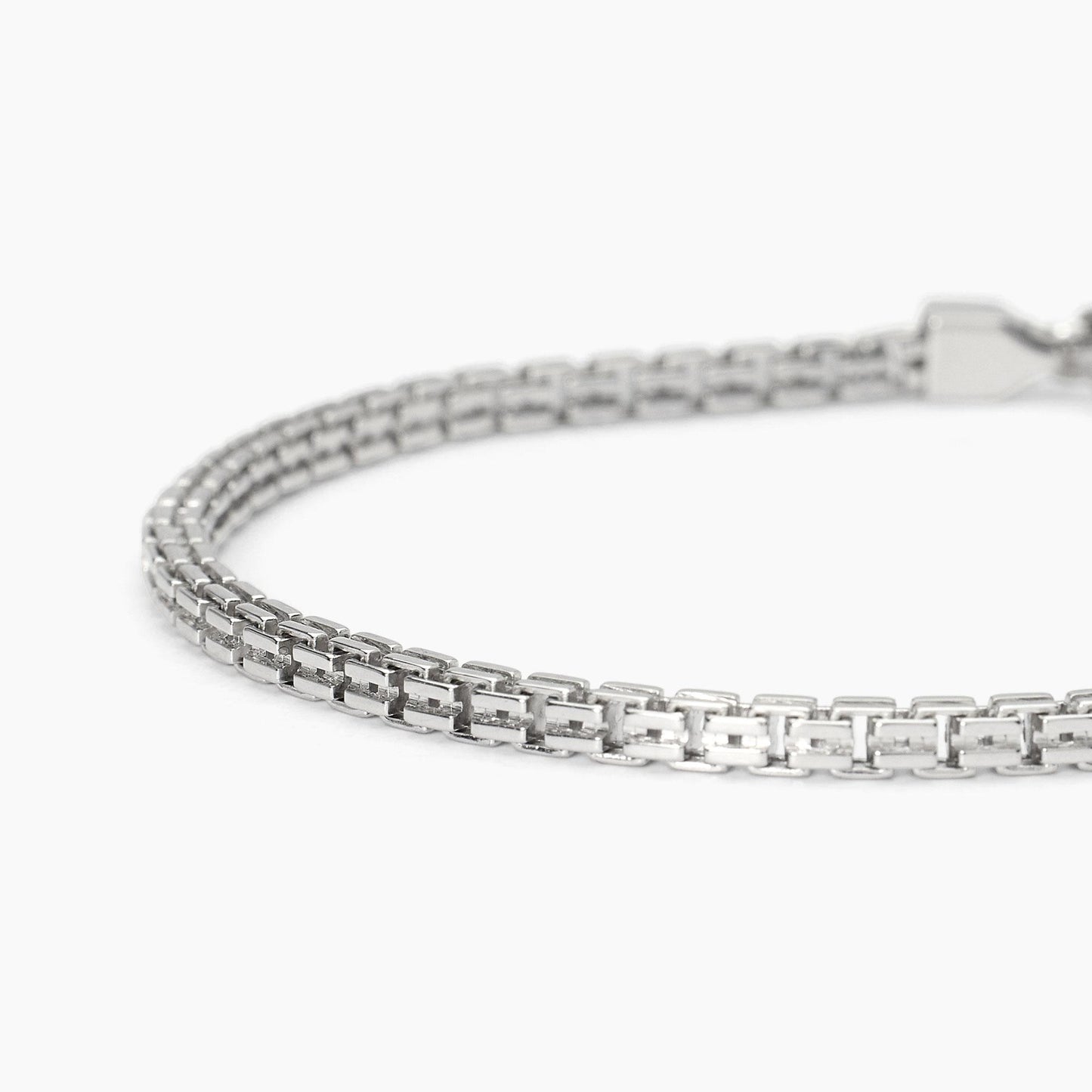 MABINA UOMO - Bracciale in argento con catena veneta