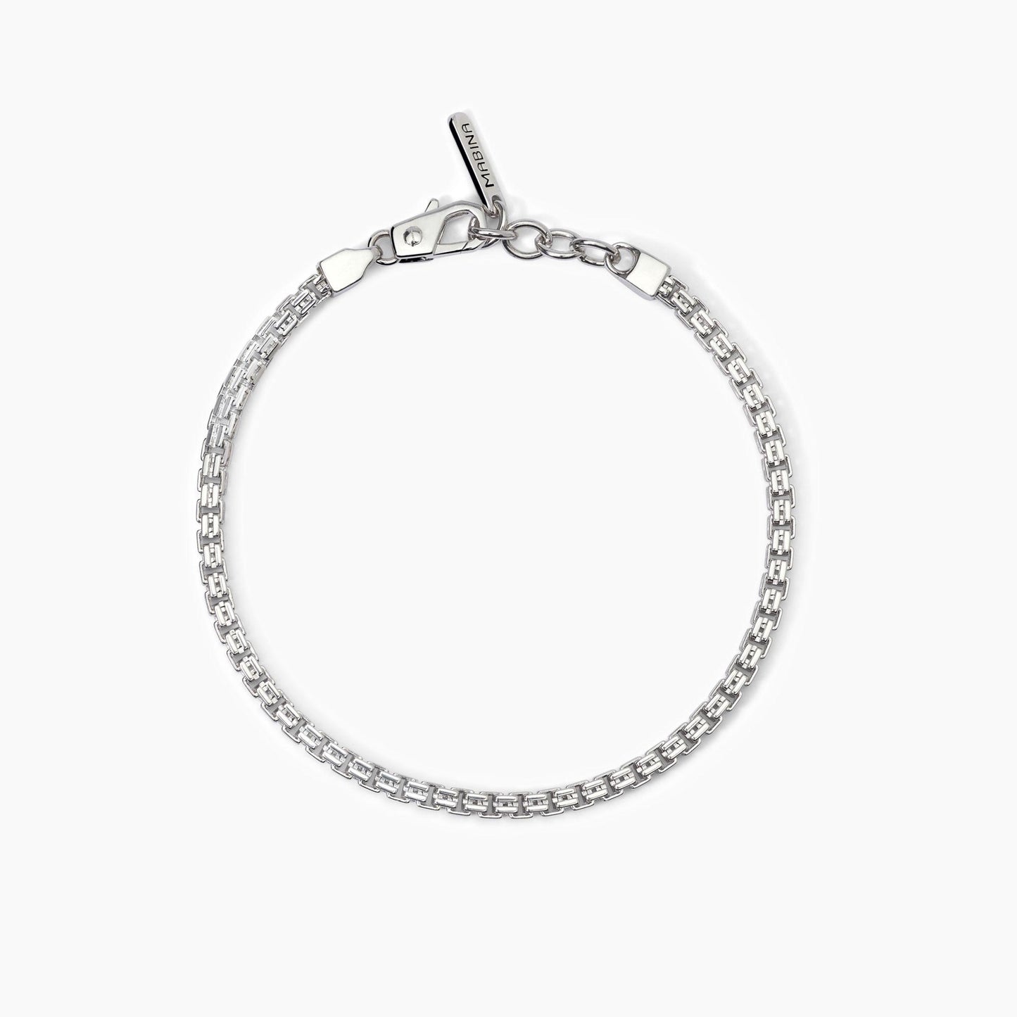 MABINA UOMO - Bracciale in argento con catena veneta
