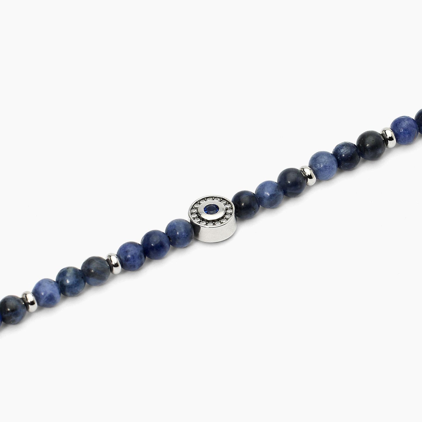 MABINA UOMO - Bracciale in argento con sodalite