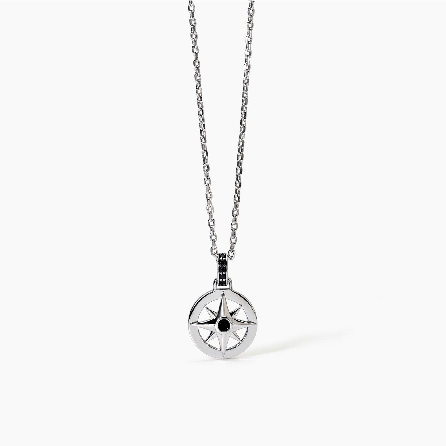 MABINA UOMO - Collana in argento con rosa dei venti