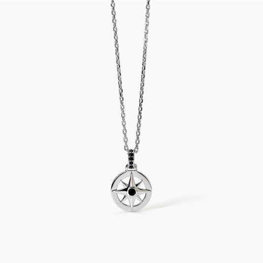 MABINA UOMO - Collana in argento con rosa dei venti
