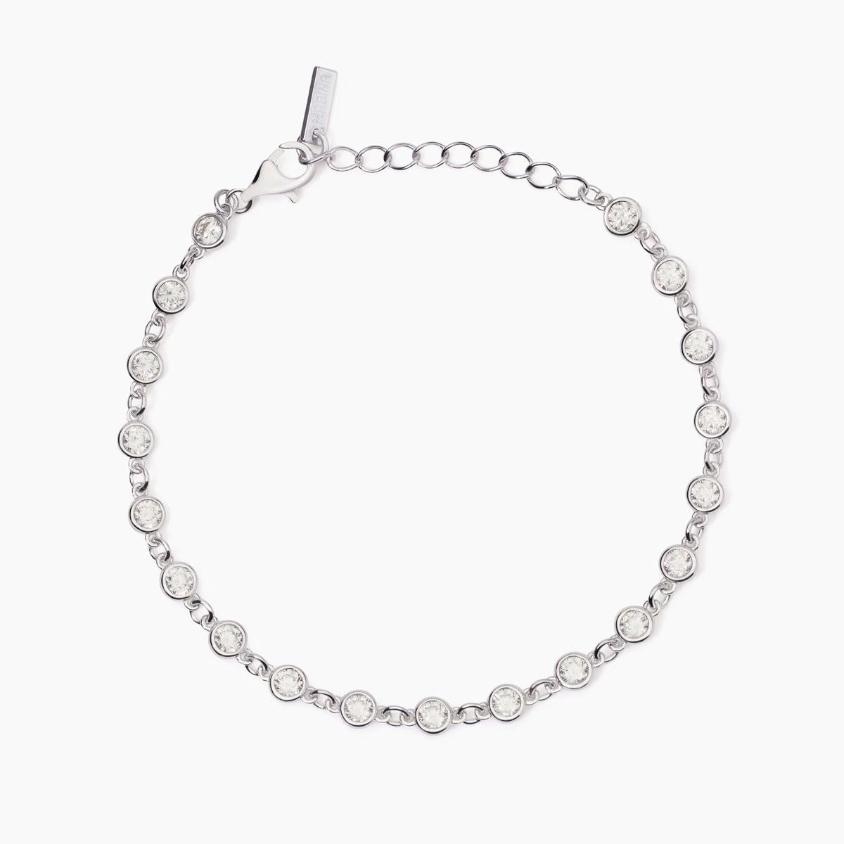 MABINA - Bracciale donna in argento con Zirconi