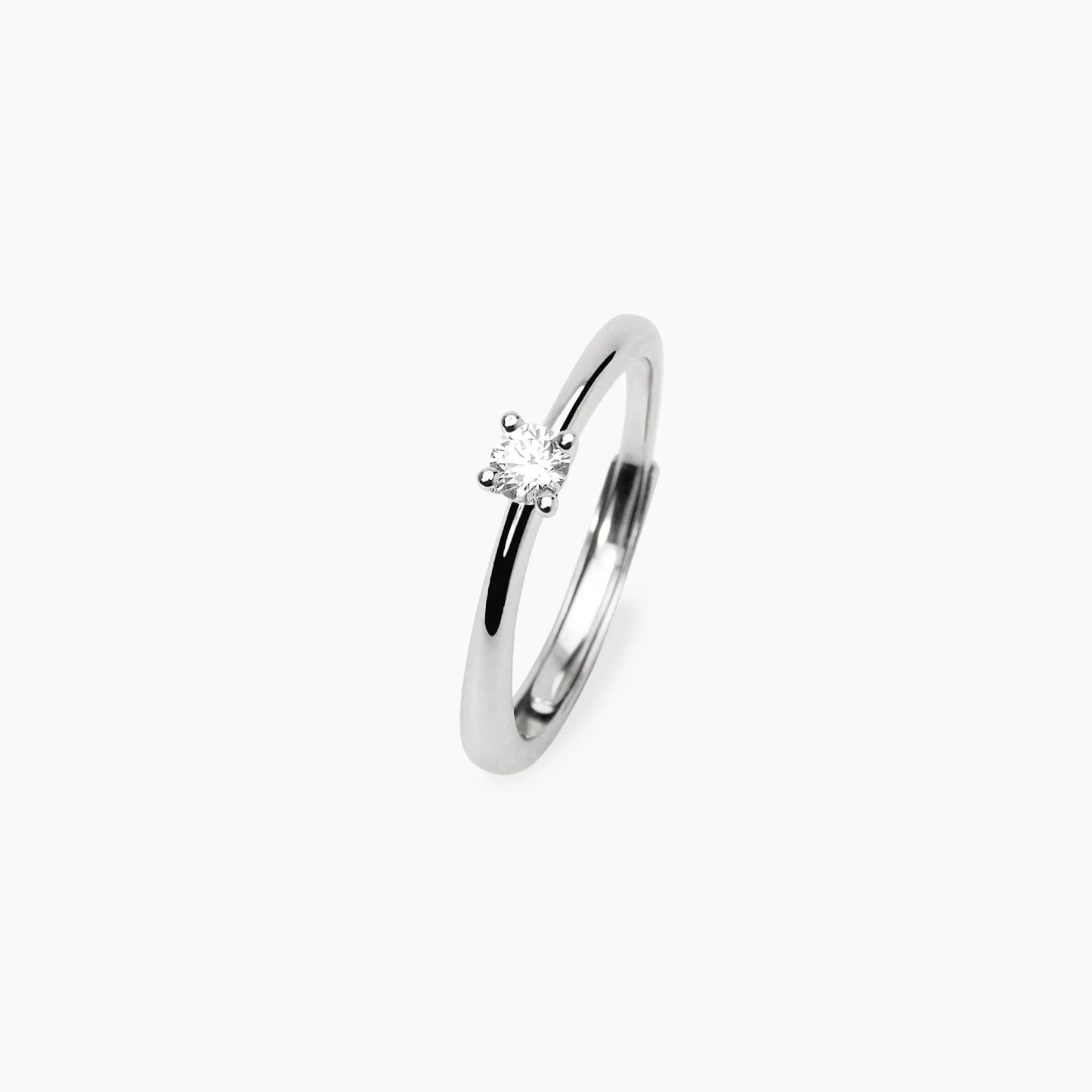 MABINA MY DIAMOND - Anello solitario con diamante lab-grown 0,14 carati