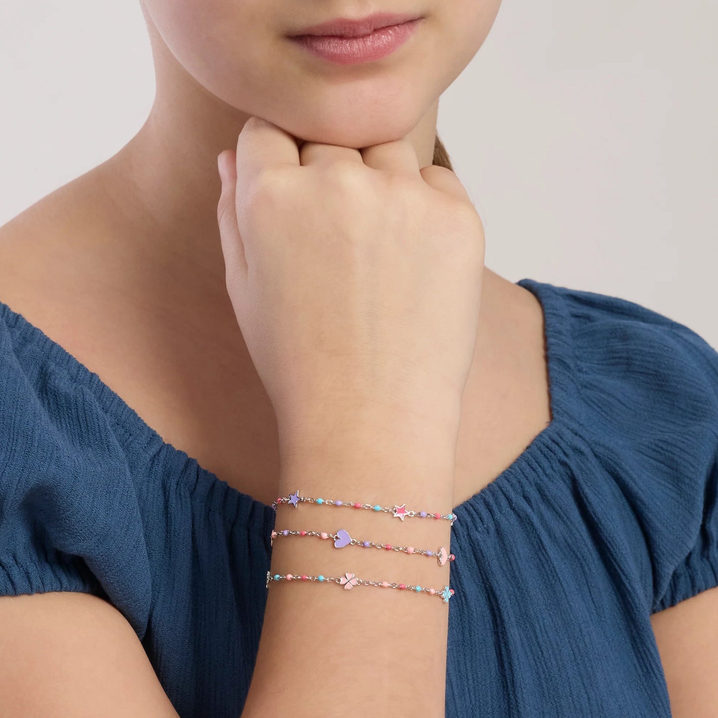 MABINA JUNIOR - Bracciale baby multicolor con stelle