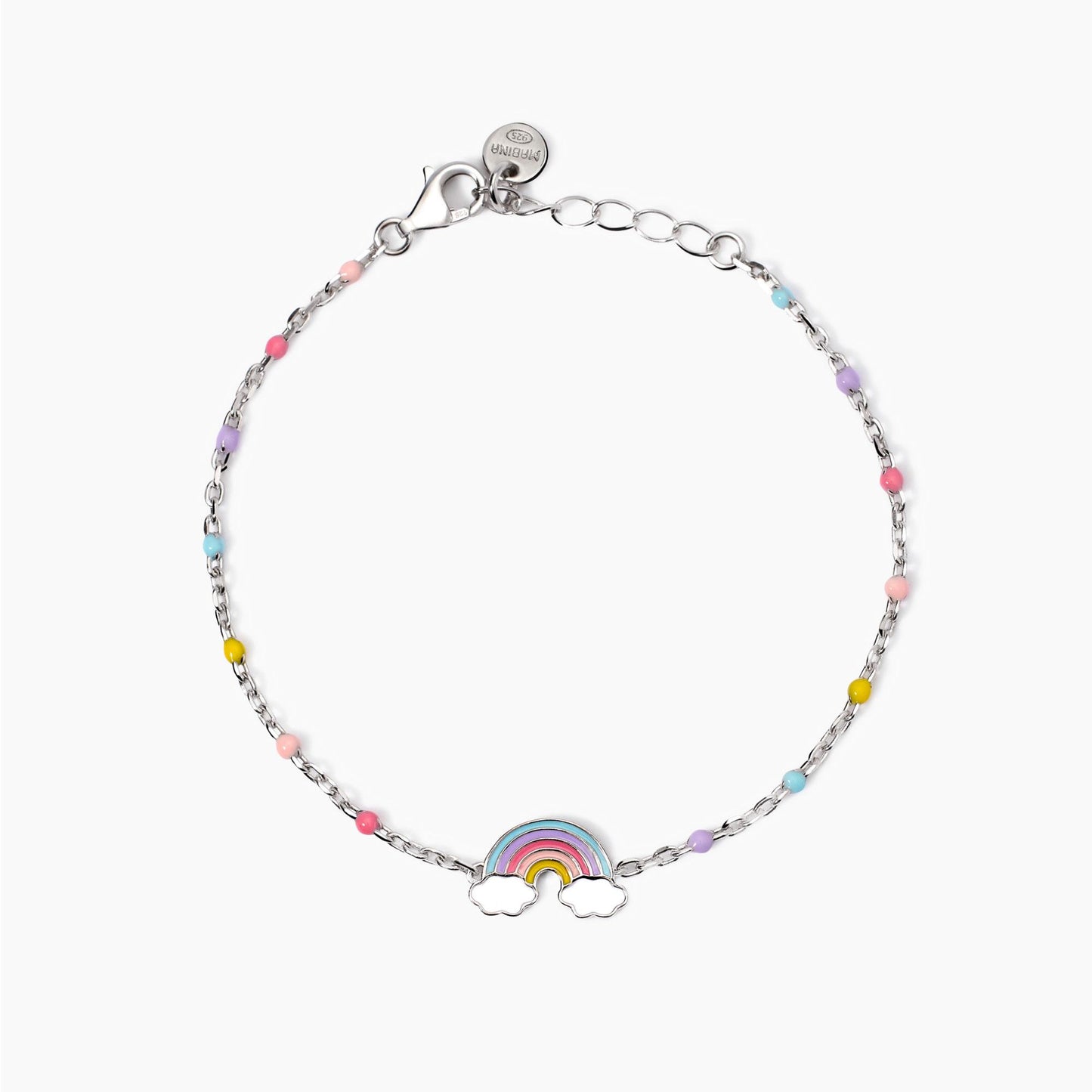 MABINA JUNIOR - Bracciale con arcobaleno smaltato