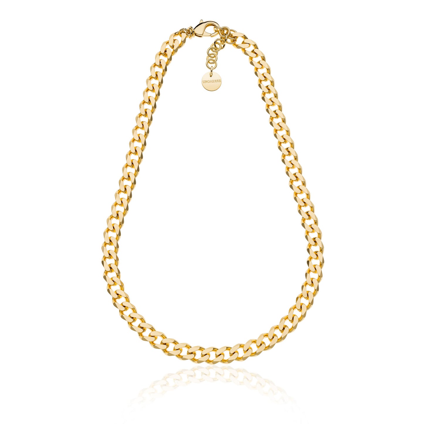 UNOAERRE - Collana in catena grumetta dorata