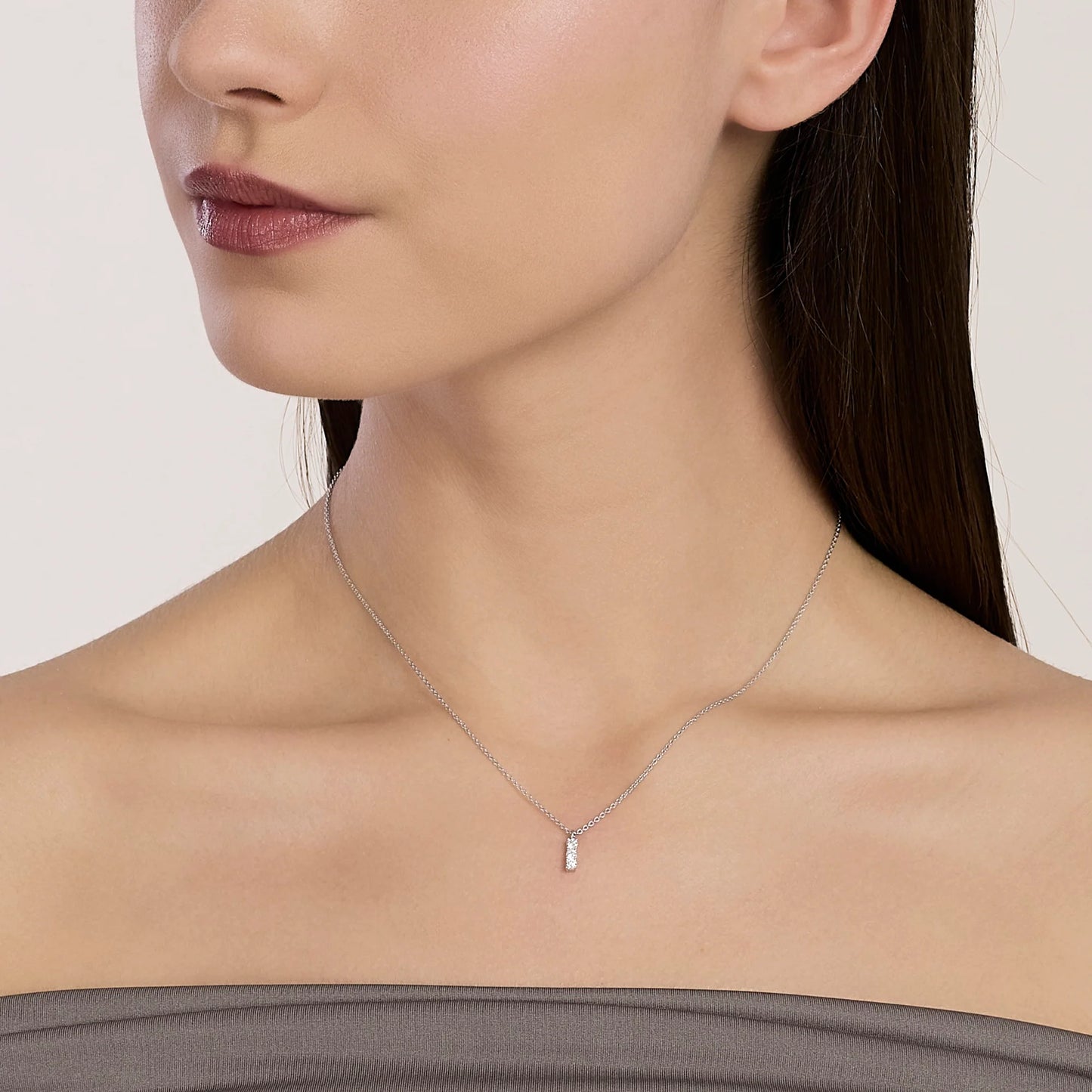MABINA MY DIAMOND - Girocollo trilogy in diamanti lab-grown 0,06 carati
