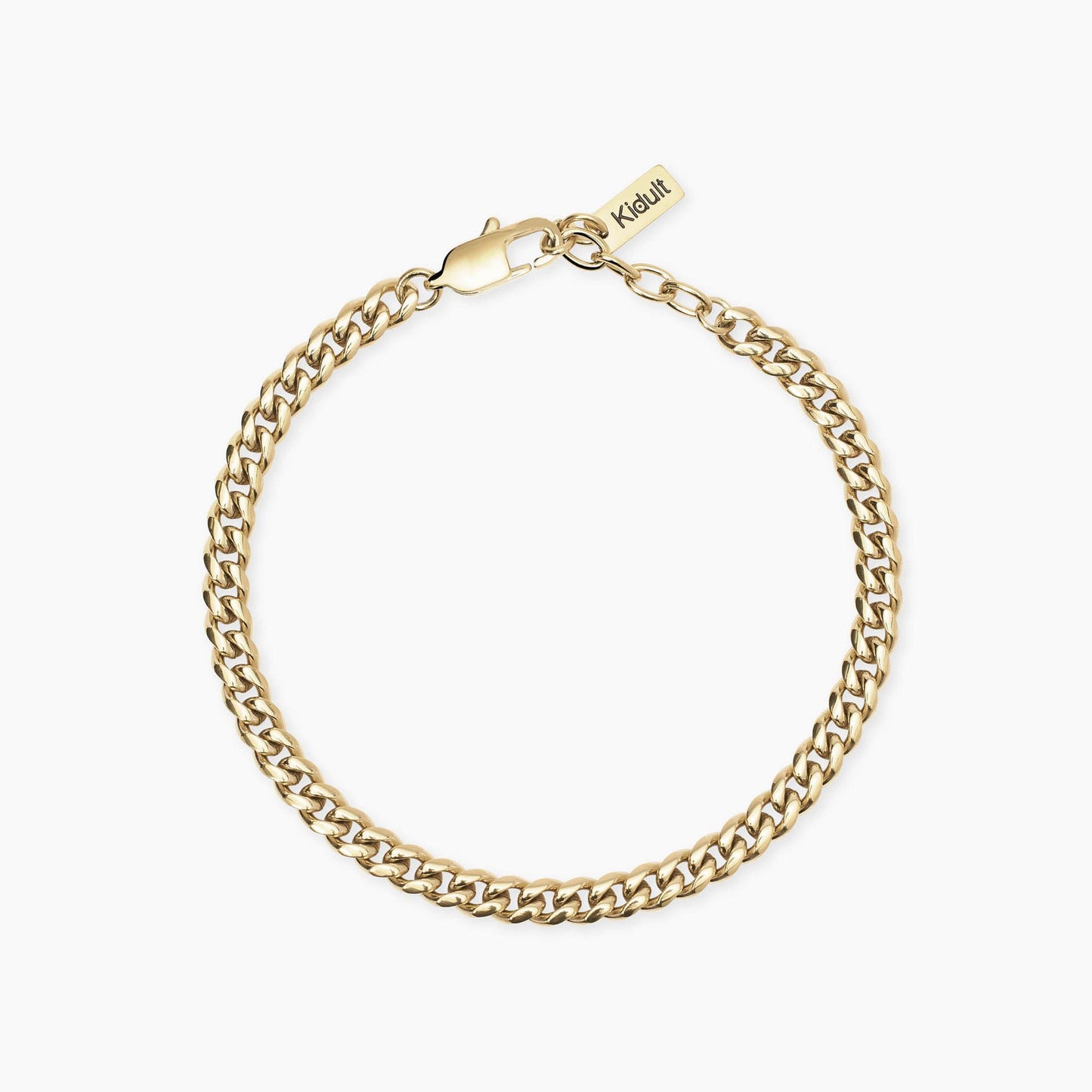 KIDULT -Bracciale dorato con catena groumette