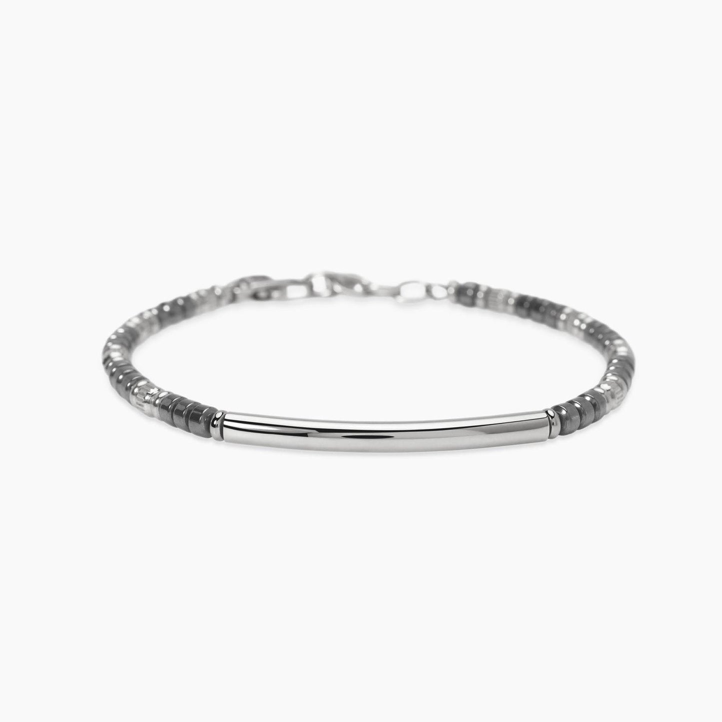 KIDULT -Bracciale in acciaio e ematite