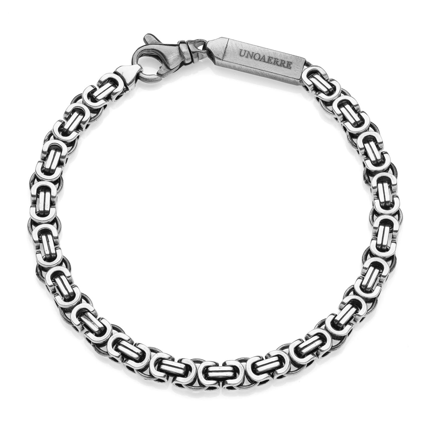 UNOAERRE UOMO - Bracciale bizantina piatta