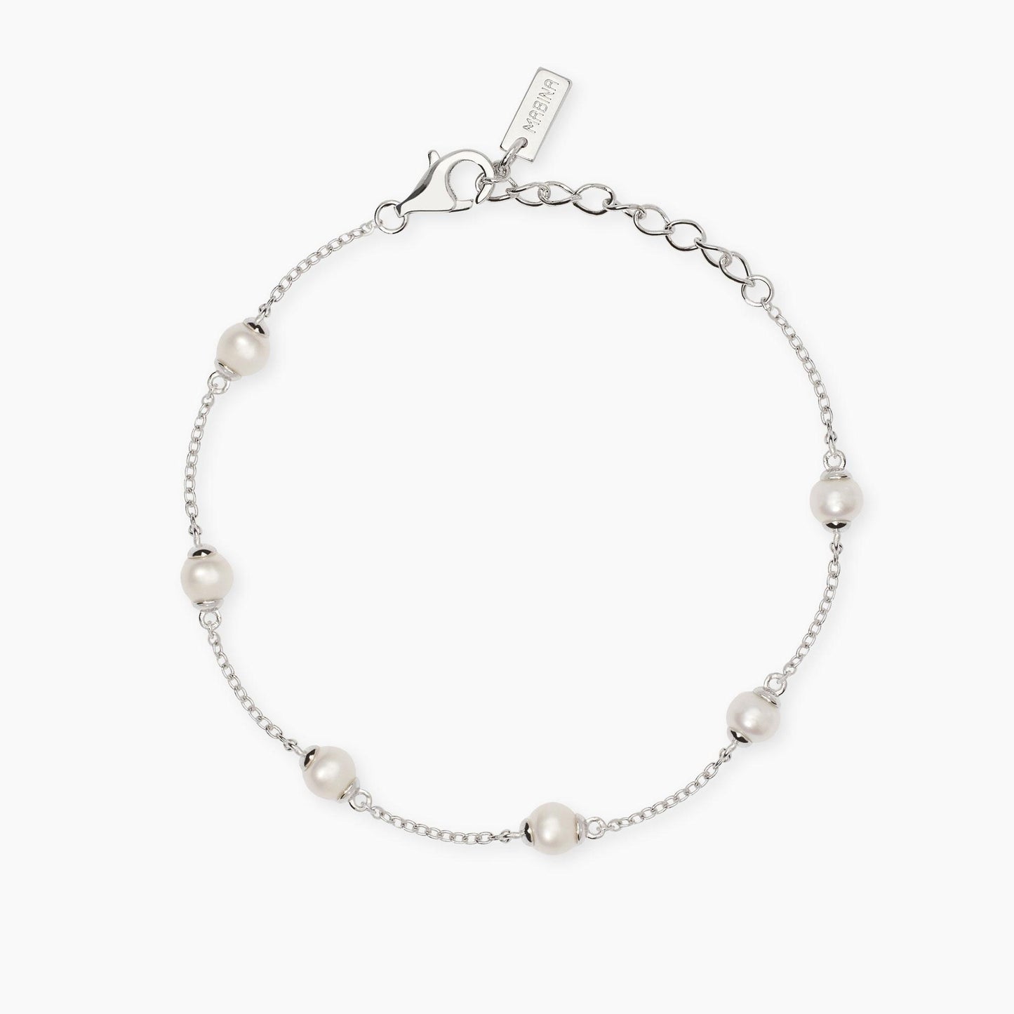 MABINA - Bracciale in argento con perle coltivate