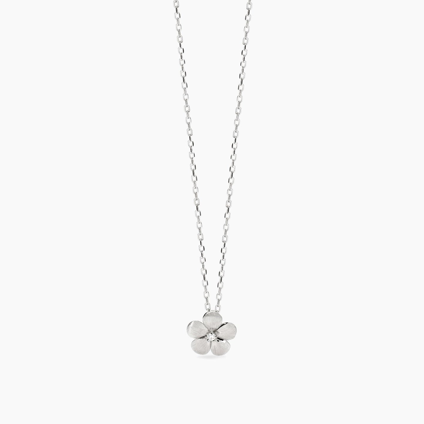 MABINA - Girocollo con fiore in argento