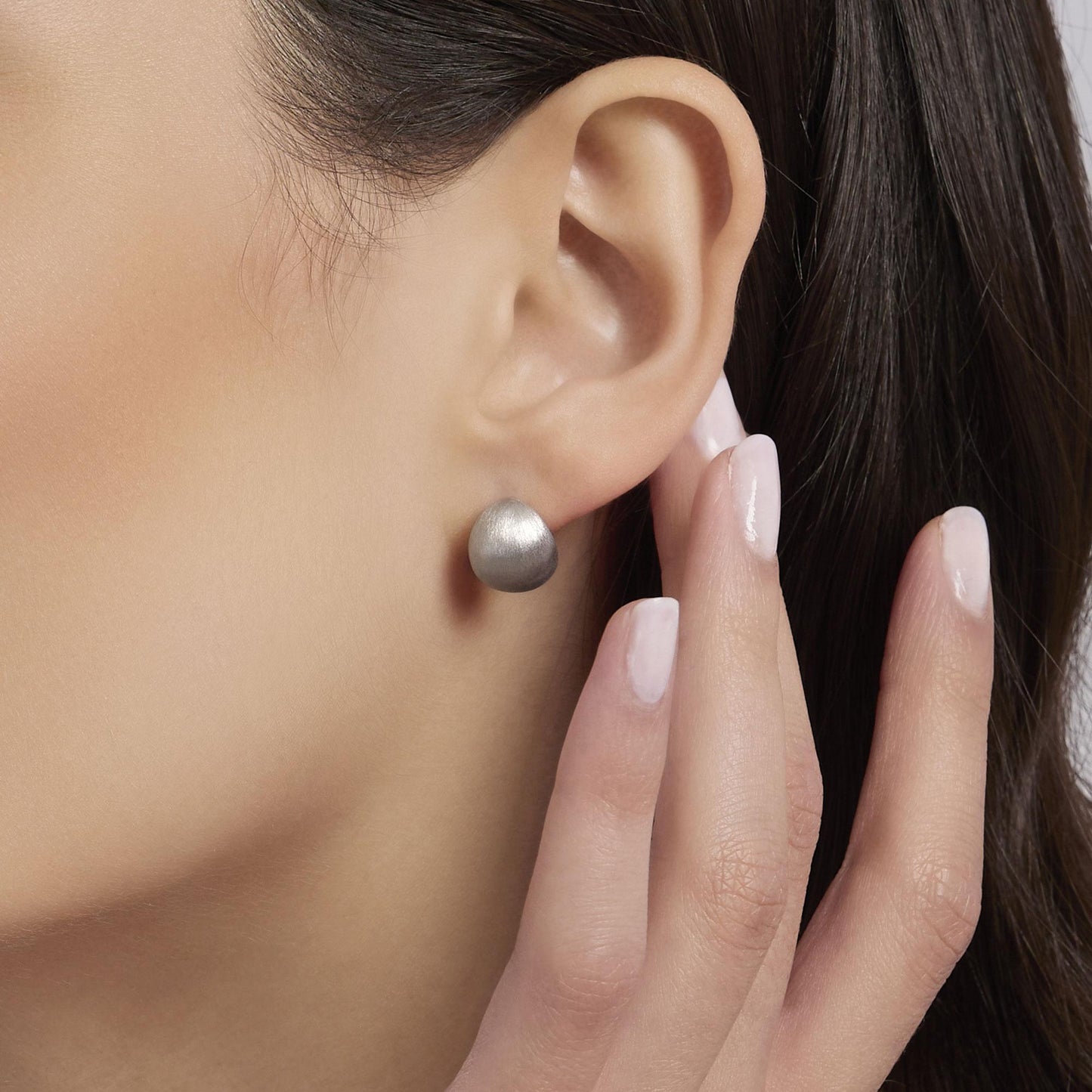 MABINA - Orecchini goccia in argento bulinato