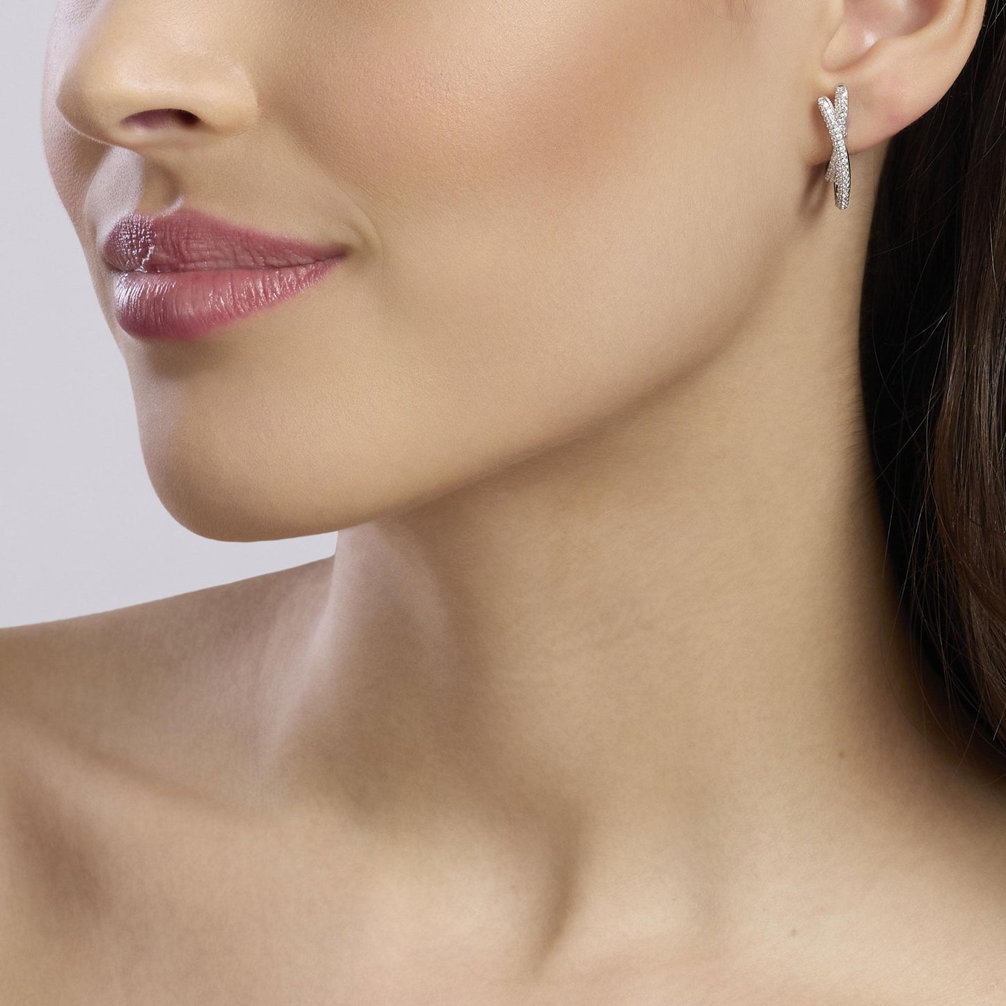 MABINA - Orecchini in argento e zirconi