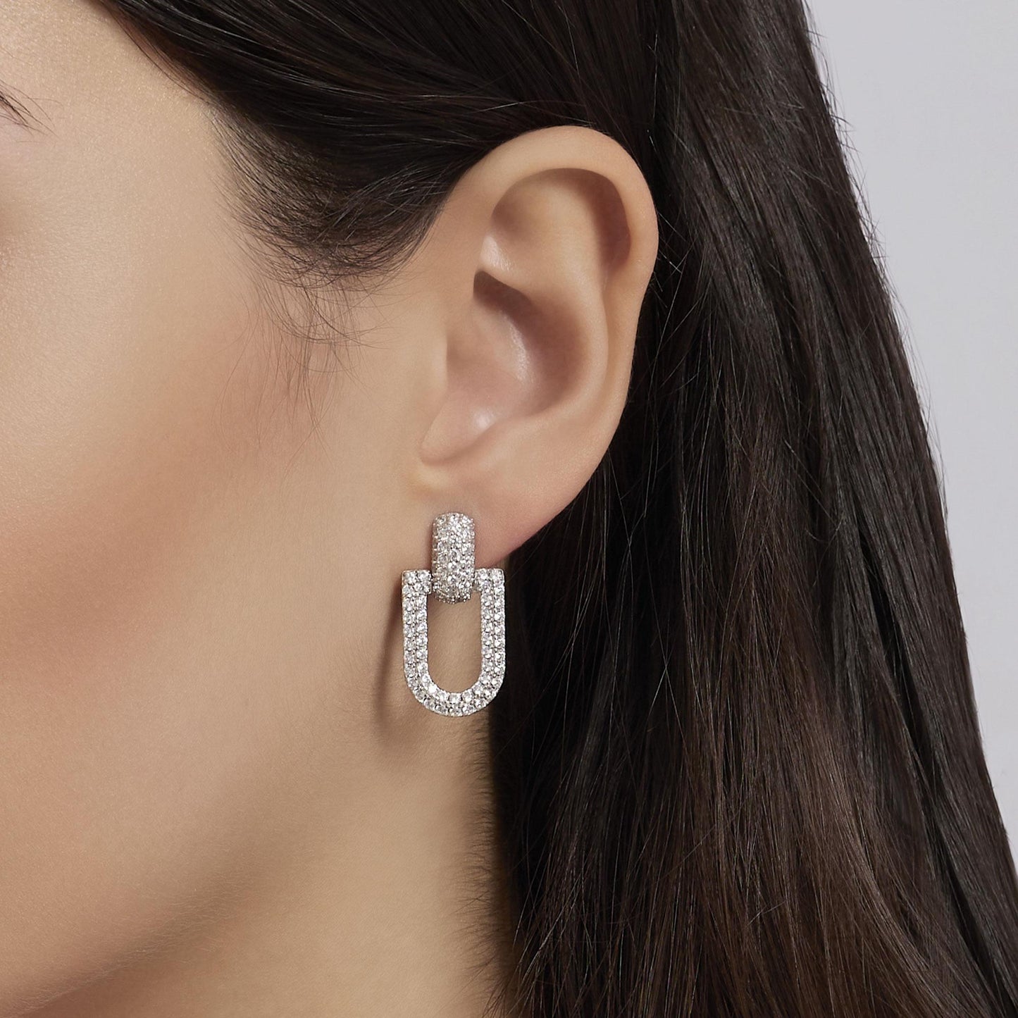 MABINA -Orecchini in argento con zirconi