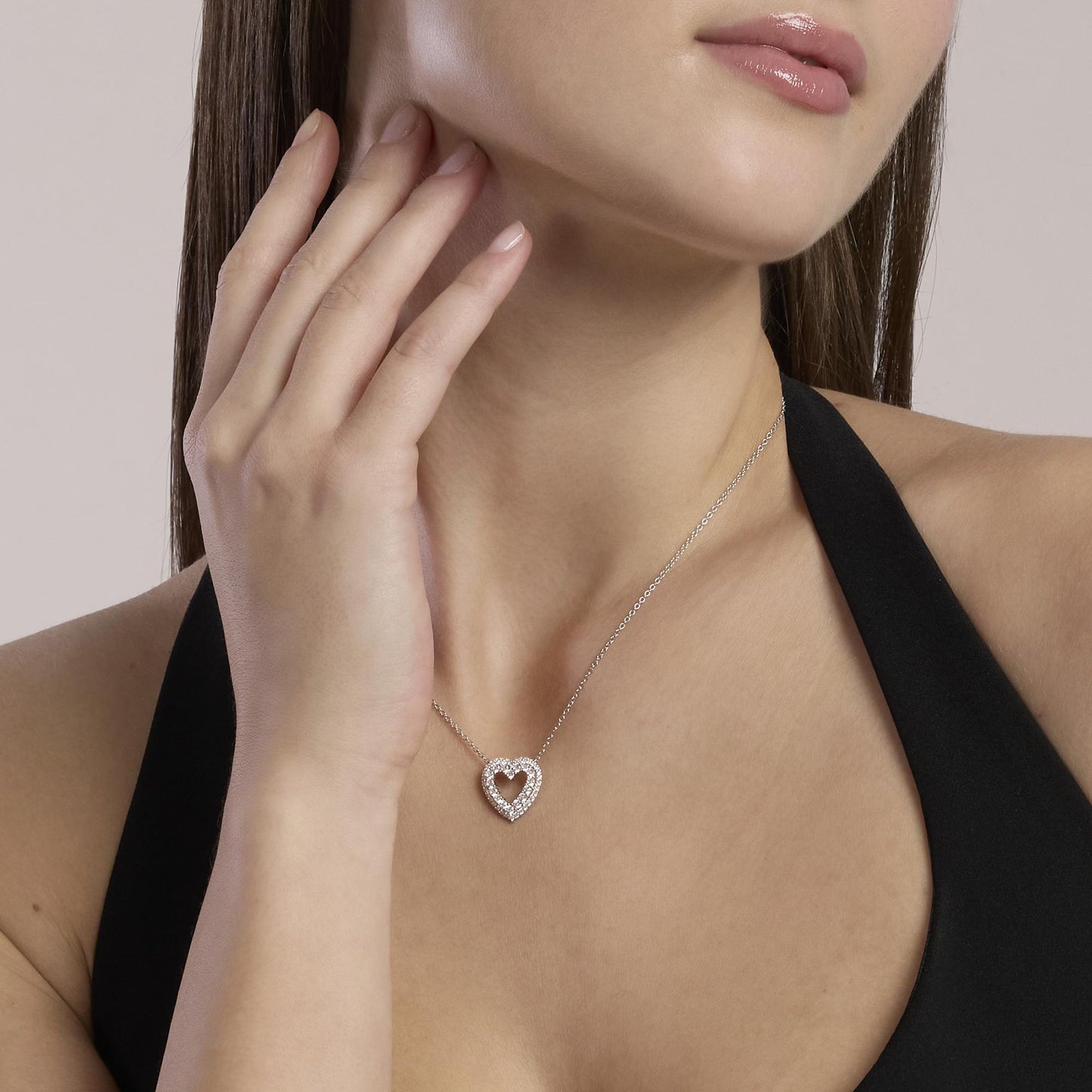 MABINA - Girocollo con pendente a cuore