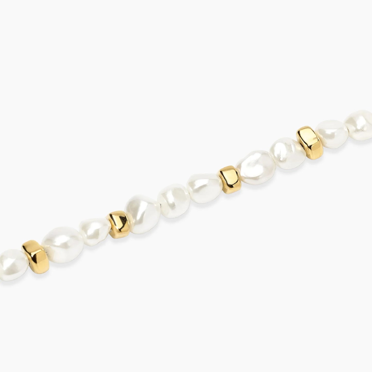 KIDULT - Bracciale dorato con perle conchiglia
