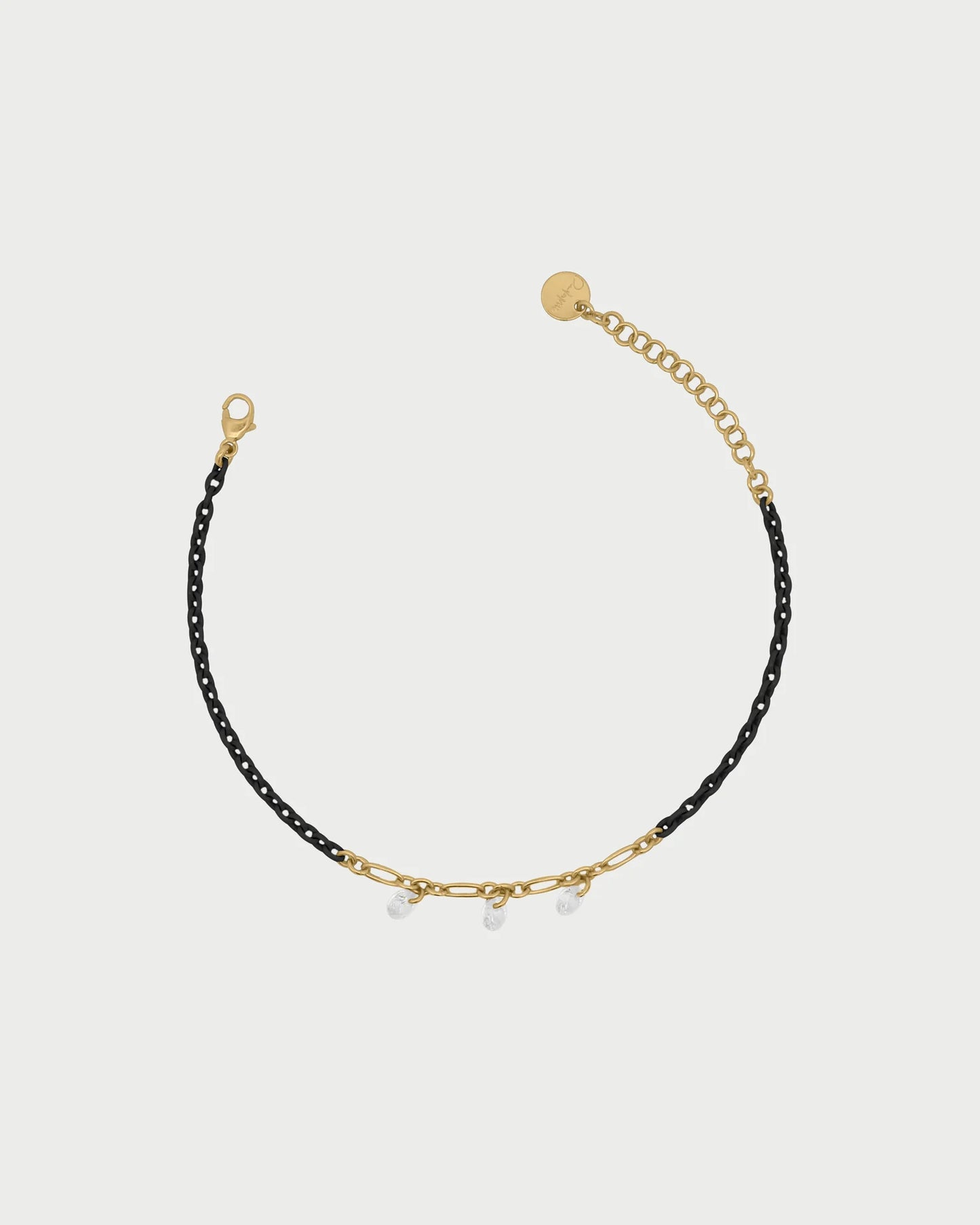 RUE DES MILLE - Bracciale catena verniciata e zirconi