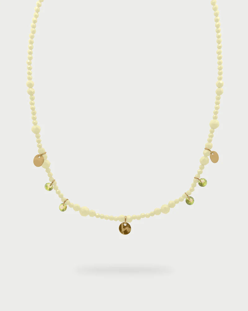 RUE DES MILLE - Girocollo Zirconi Milky e medaglie pendenti