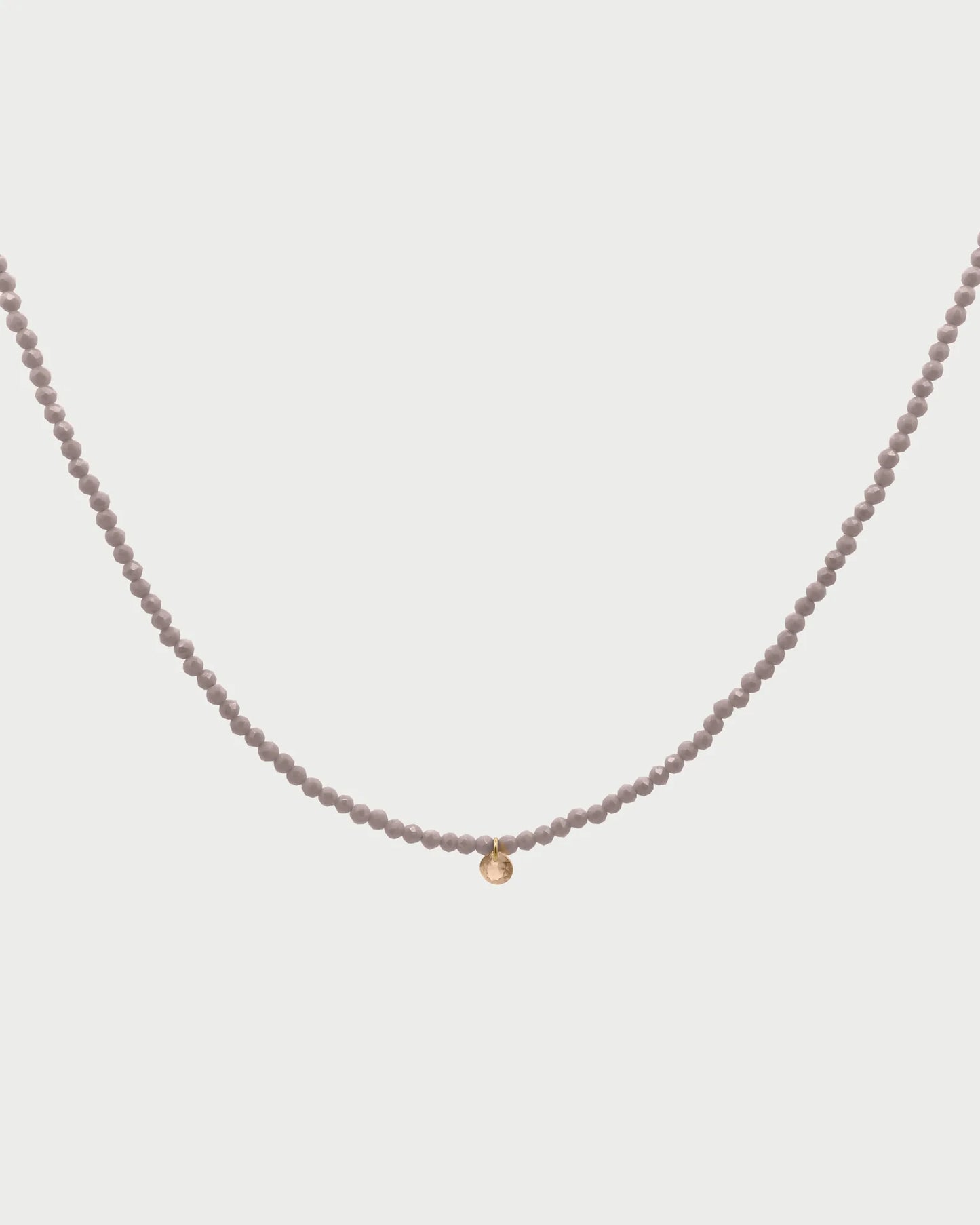 RUE DES MILLE - Girocollo filo di pepite zirconi Milky