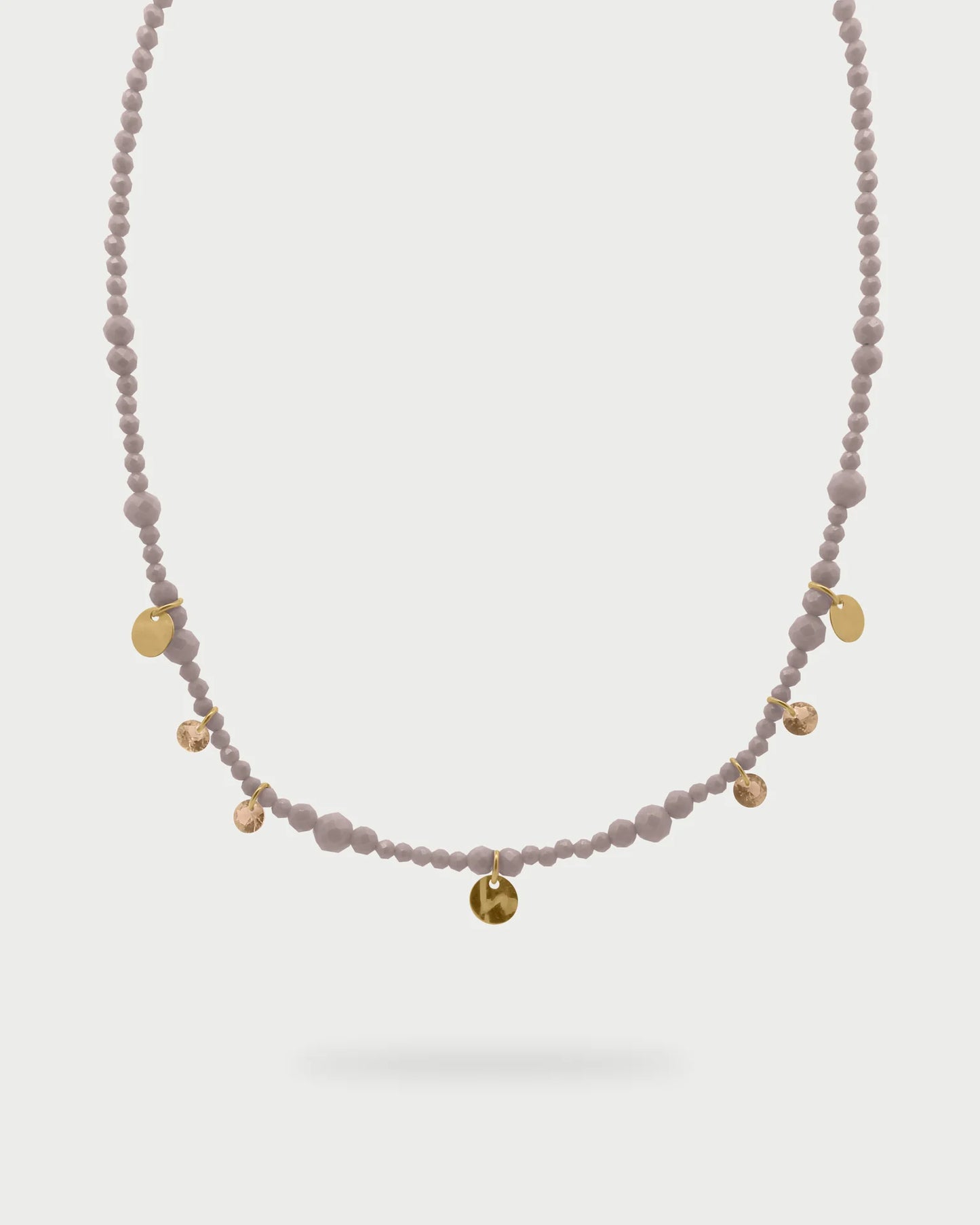 RUE DES MILLE - Girocollo Zirconi Milky e medaglie pendenti