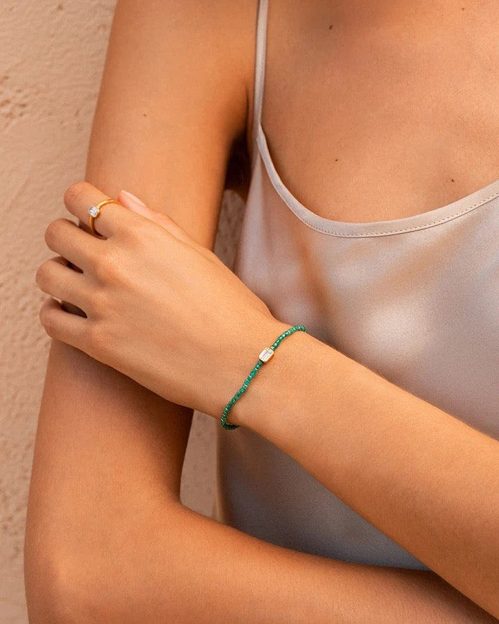RUE DES MILLE - Bracciale Elastico Emerald Cut
