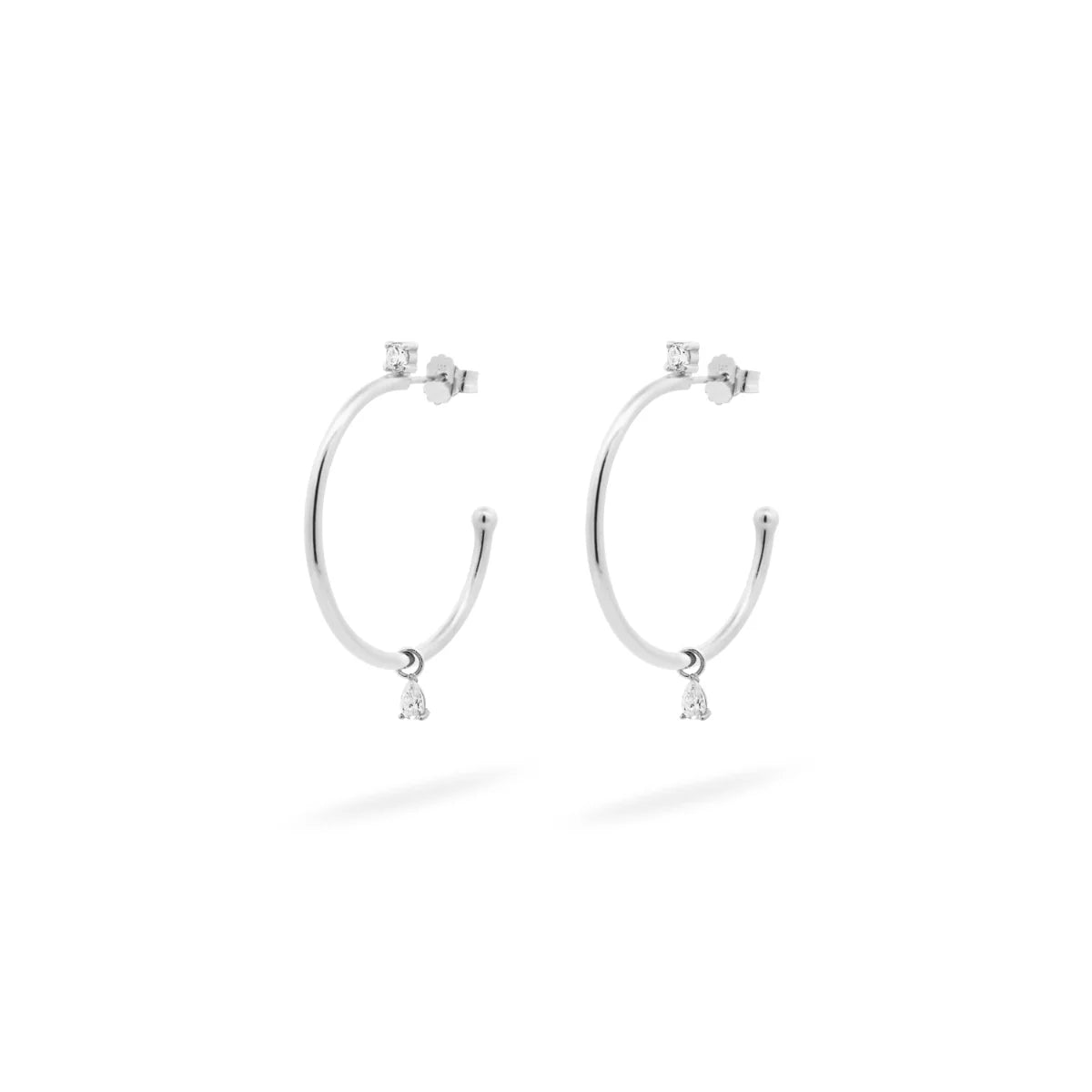 RUE DES MILLE - ORECCHINI CERCHIO FILO MINI DROP PENDENTE - SHAPES