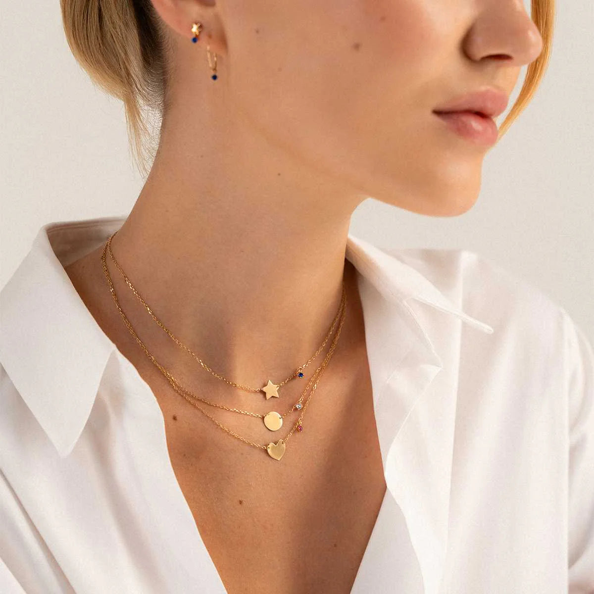 RUE DES MILLE - Girocollo con Pietre Colorate