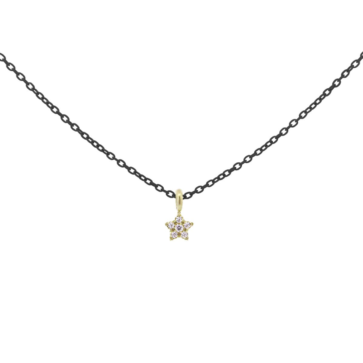 RUE DES MILLE - GIROCOLLO STELLA CATENA CON VERNICE E DIAMANTI LAB GROWN