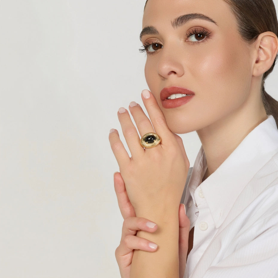 UNOAERRE - Anello Joya Maxi con Onice