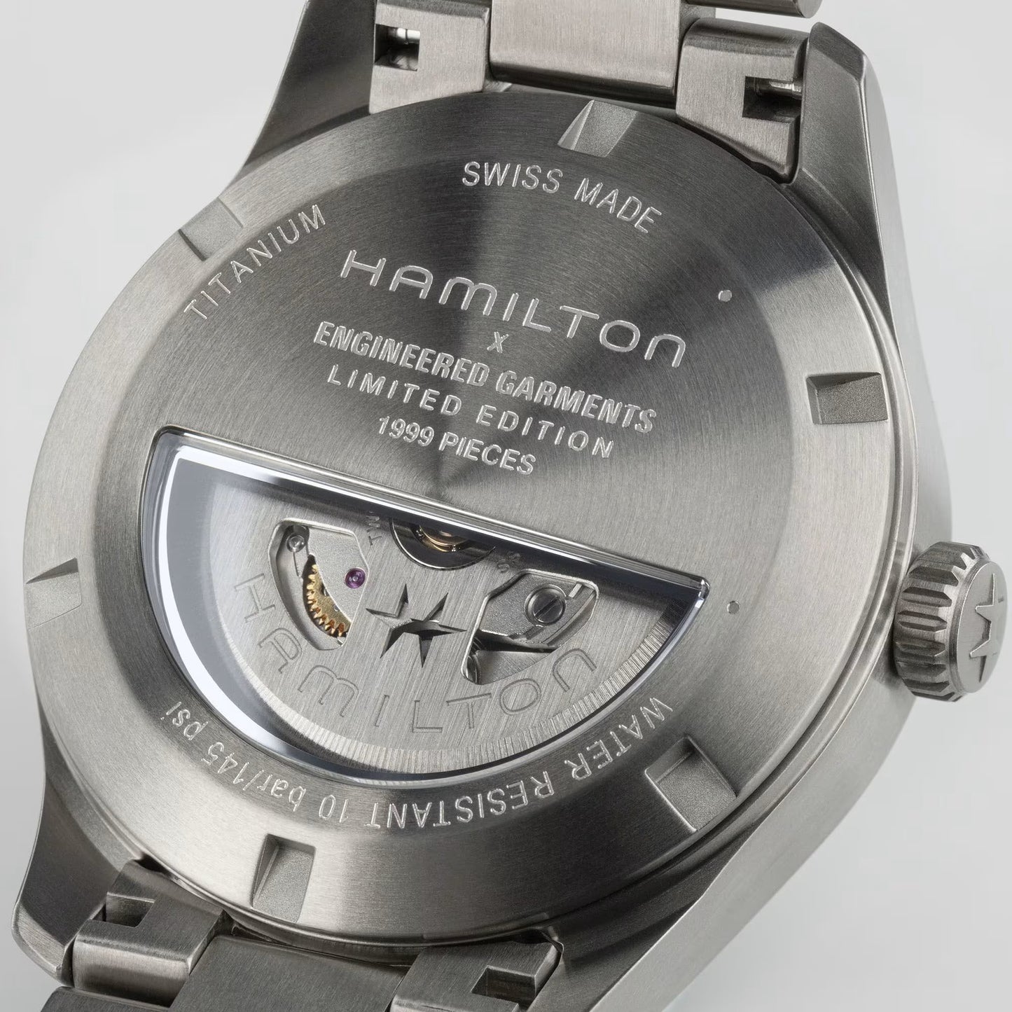 HAMILTON - Khaki Field Titanium auto 36mm Limited Edition Engineered Garments