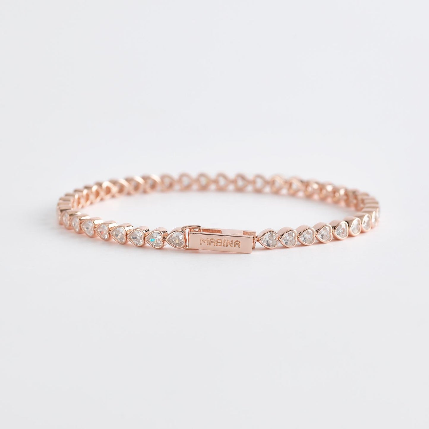 MABINA - Bracciale Tennis Cuore