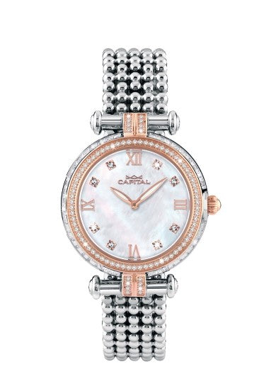 CAPITAL - Orologio Acciaio con Zirconi Bicolore