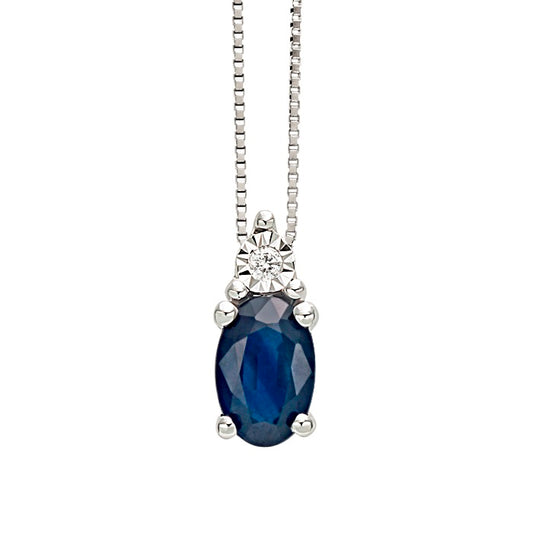 BLISS - Sapphire and Diamond Necklace