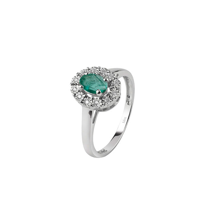 BLISS - Anello Smeraldo e Diamanti